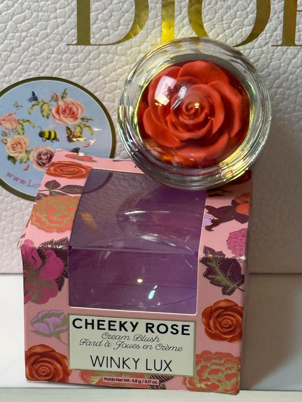 Winky Lux Cheeky Rose Cream Blush - BRILLIANT - 4.8g - NEW in box